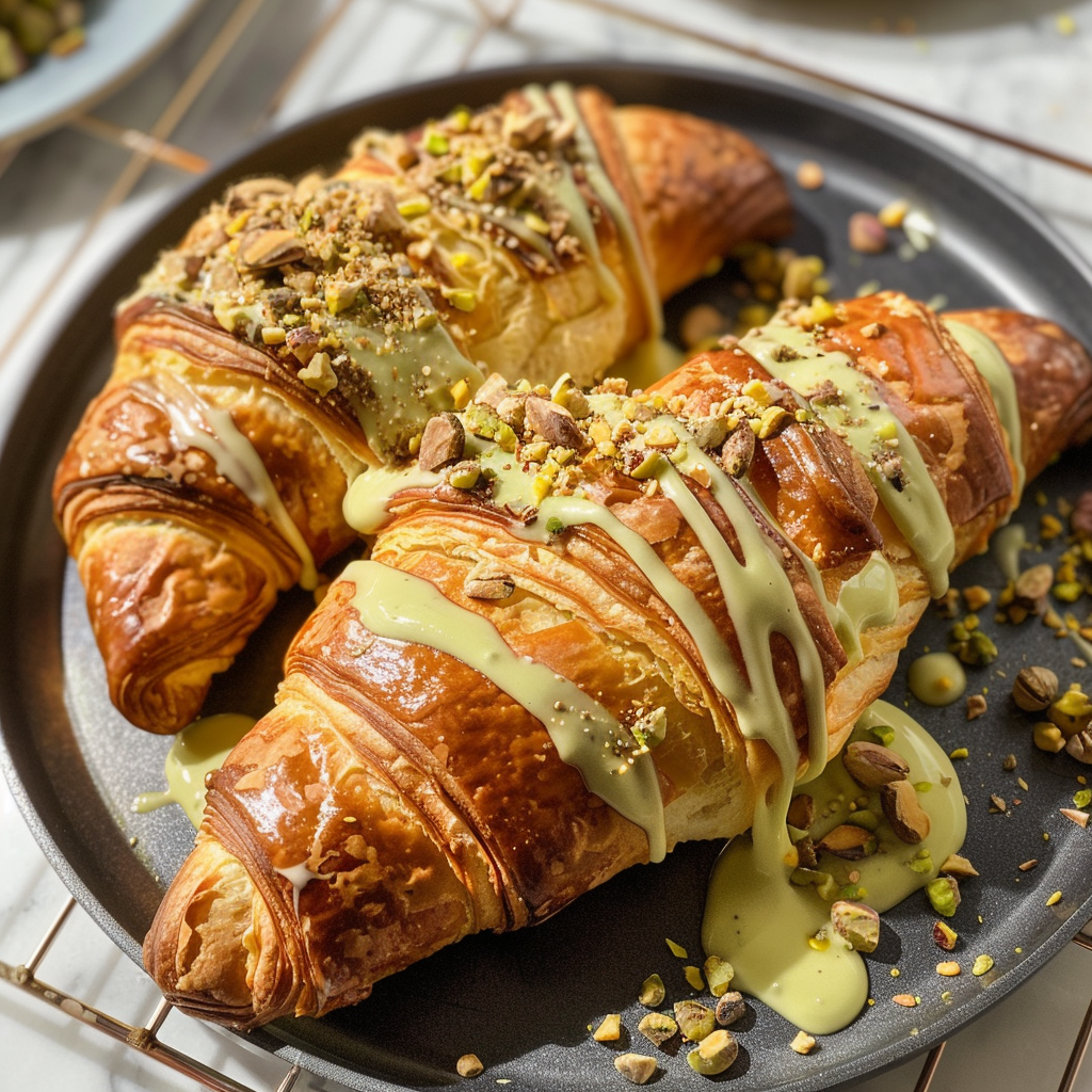 Pistachio Cream Croissant Bake: A Sweet Dream